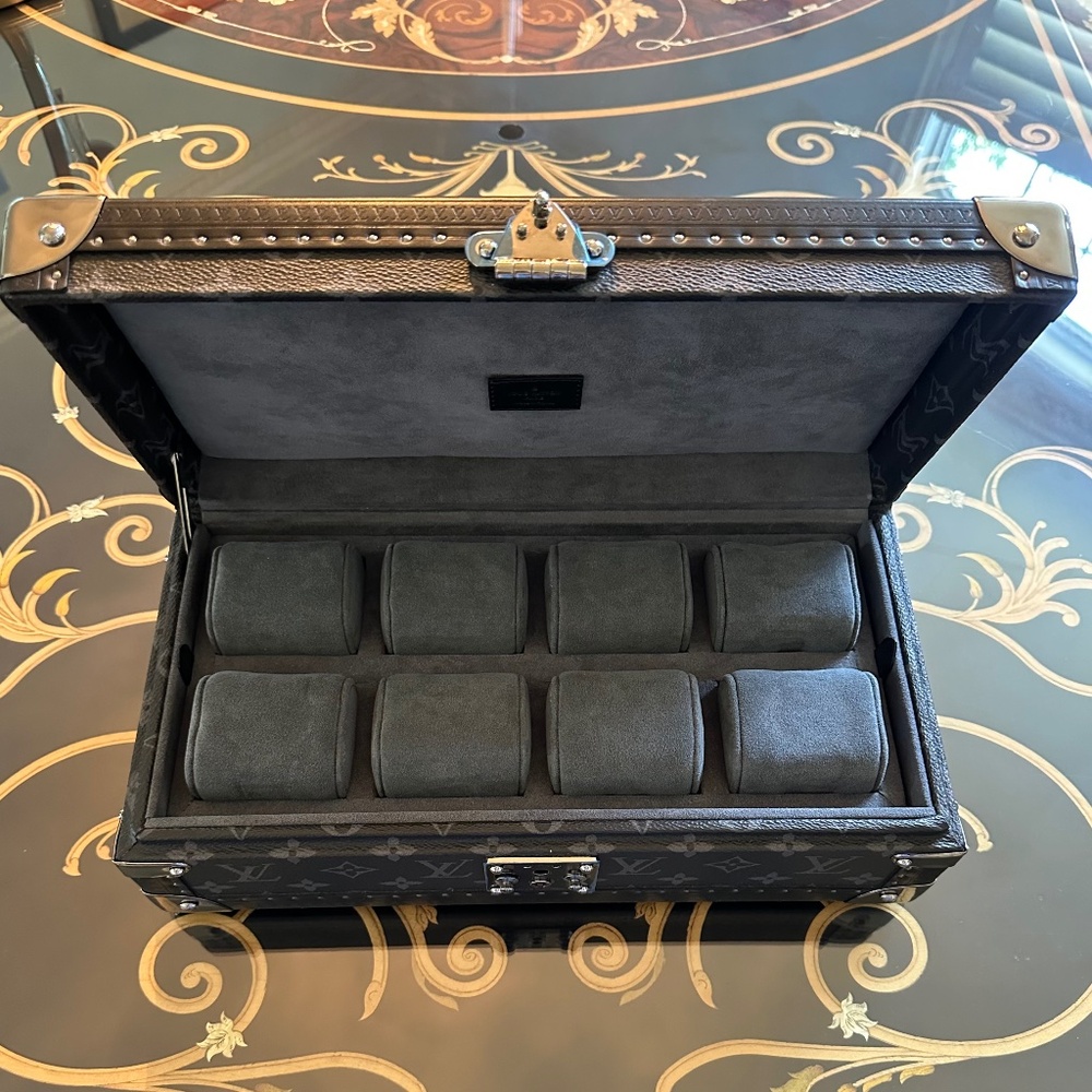 Louis Vuitton 8 Watch Coffret Monogram Eclipse Signature